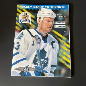 Official Game Day Magazine Playoff Issue Maple Leafs Philadelphia Flyers Sundin